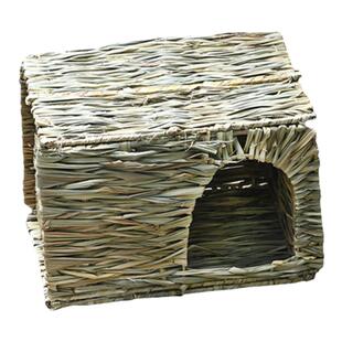 兔先森 兔兔龙猫草窝鸟窝 折叠草屋小宠草窝保暖宠物用品冬暖夏凉