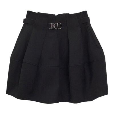 N·MORE腰褶裥半身裙短裙