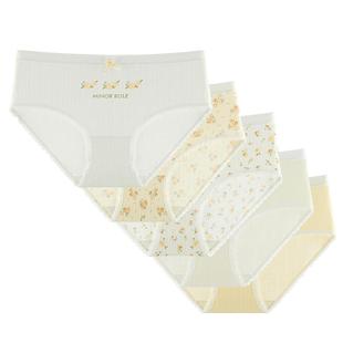 【5条装】梦芭蒂7a级抗菌内裤女士纯棉裆2025新款可爱少女三角裤