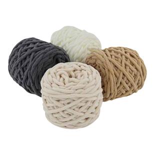 冰条线 150g一团6mm粗厚绒 DIY手工编织粗毛线小熊围巾线钩针毛线