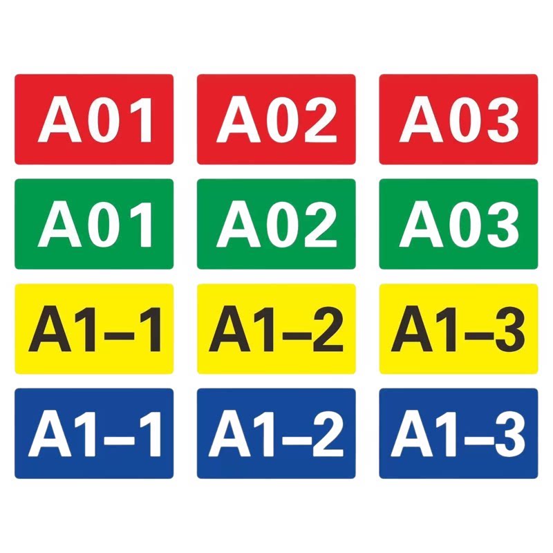 仓库货架编号数字号码贴纸