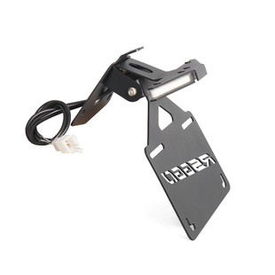 适用阿普利亚RS660改装短尾牌架照流水转向灯折叠车牌架2021-2025