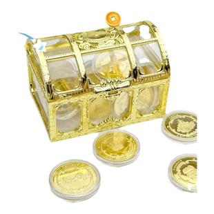 牙仙子金币孩子礼物宝藏金属金币玩具游戏钱币儿童过家家奖励奖品