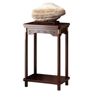 山水奇石摆放架天然泰山石摆件底座放石头的架子造景假山展示架