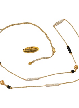 「黑松露」小众设计感叠戴多层毛衣链百搭高级感项链个性气质颈链