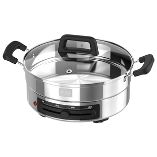 利仁电饼铛电煎锅家用加深加大饼档官方旗舰多功能不锈钢电烙饼锅