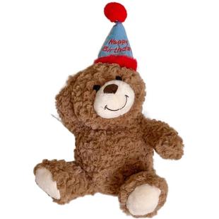 可爱小熊创意摆件入户门把手装饰公仔防撞护挂件生日礼物毛绒玩具