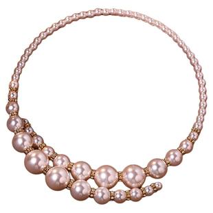 不规则交叉夸张珍珠项链女高级感轻奢小众独特锁骨链2026新款饰品