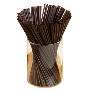 特美居一次性咖啡搅拌棒吸管饮料奶茶双孔吸管商用独立包装批发