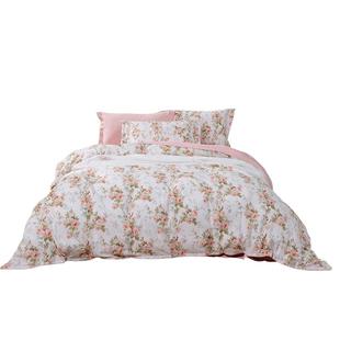 富安娜床上四件套纯棉100%全棉床单床品套件单双人被套床上用品