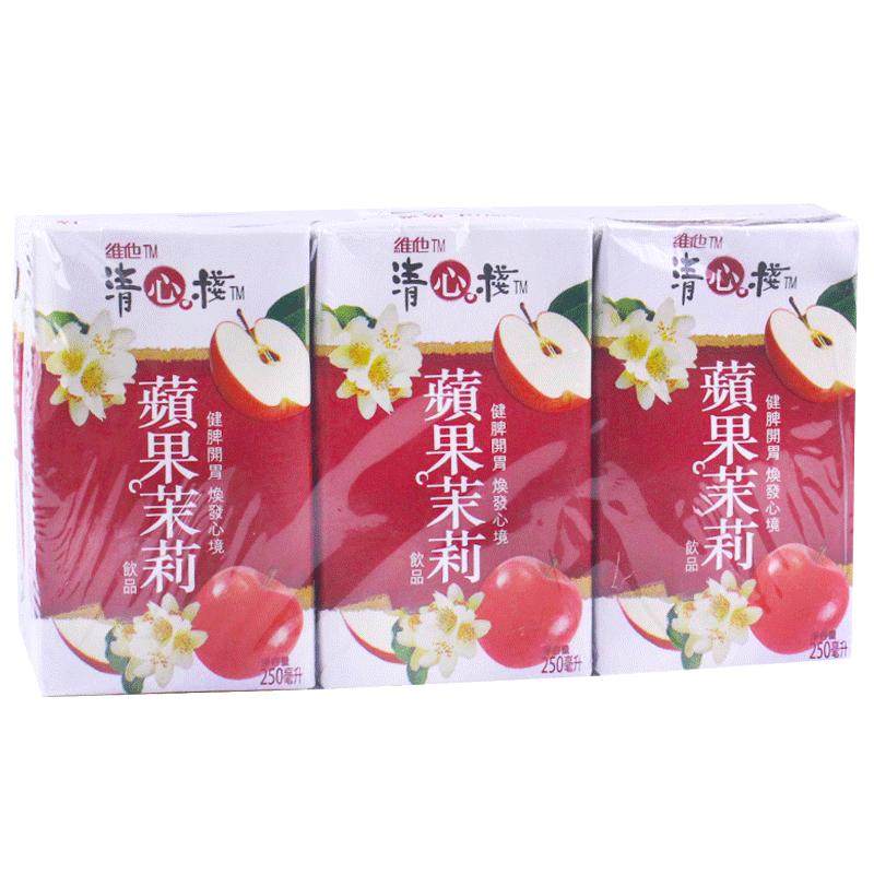 香港进口饮料 维他Vita 清心栈 苹果茉莉健脾开胃饮品250ml*6瓶