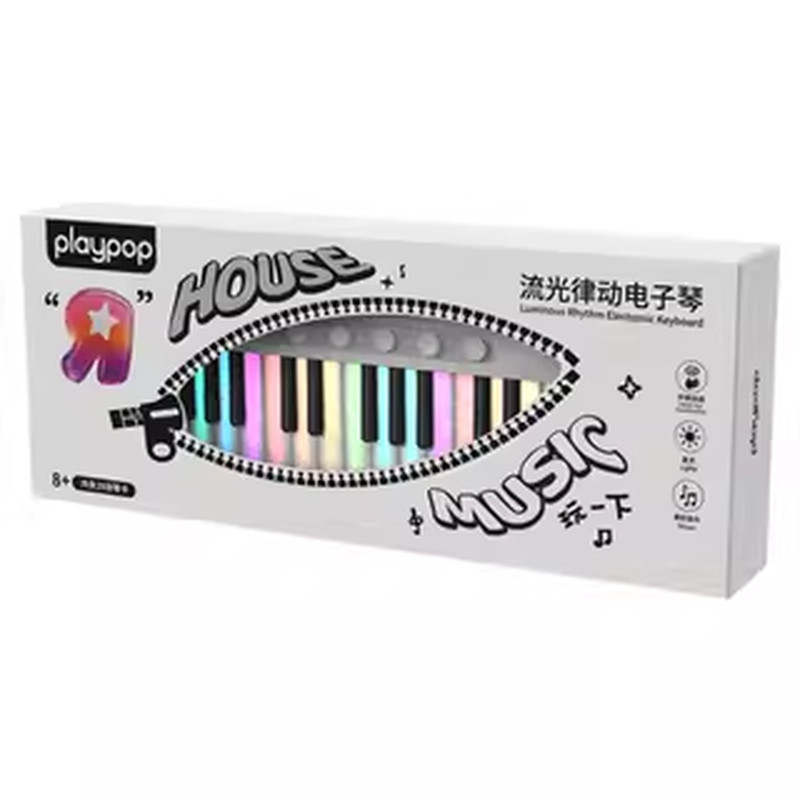 PLAYPOP流光律动电子琴儿童音乐启蒙37键电子琴乐器玩具生日礼物