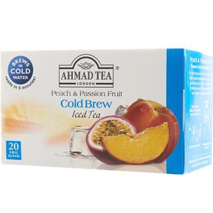AHMADTEA亚曼水蜜桃百香果柠檬芒果荔枝红茶绿茶夏日冷泡袋泡茶包