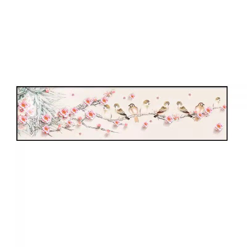 臻艺客厅现代简约梅花大气装饰画