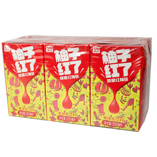 1份3盒天喔蜂蜜柚子茶250ml天喔茶庄蜂蜜柚子茶红柚茶果味茶饮料