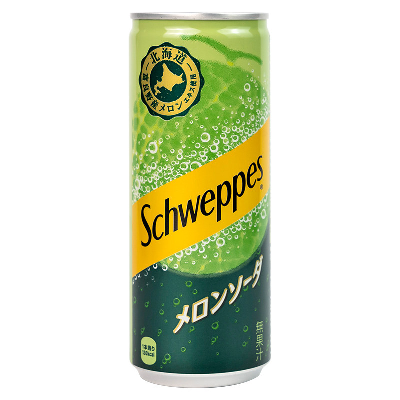 2包邮日本进口可口可乐哈密瓜奶油苏打密瓜味果汁碳酸饮料250ml