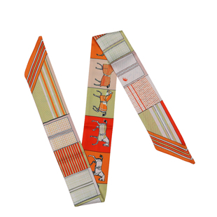 适用于爱马家丝巾领巾丝带发带女H家包带手柄绑带捆带飘带手腕带