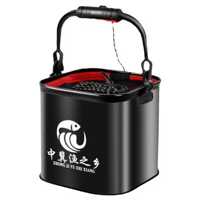 钓鱼折叠打水桶加厚多功能鱼护桶