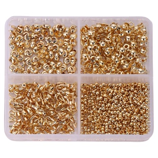 包18k真金手工diy手机链收尾扣工具套装项链手链定位珠尾链材料包