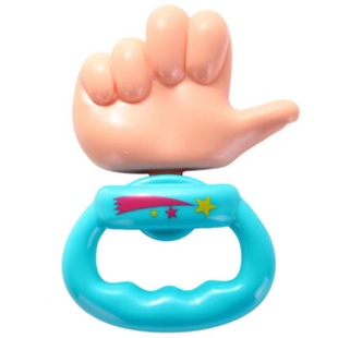 日本新款硅胶people碧宝摇铃牙胶婴儿磨6个月益智可咬0-1岁手玩具