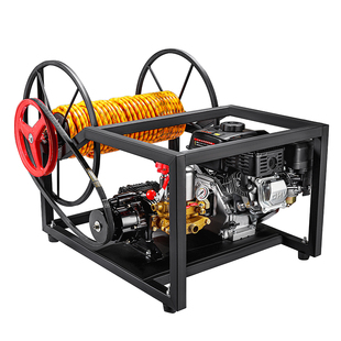 汽油柴打药机高压农用喷雾器果园林机动遥控新全自动收管喷药卷管