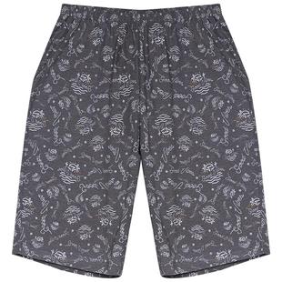 铜牛春夏6分裤纯棉汗布印花男半裤  休闲沙滩裤睡裤家居裤男NK073