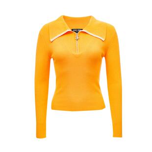 tq区绫致Vero Moda针织衫女秋冬休闲多色撞色街头罗纹