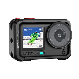 Flymile适用大疆Osmo Action6兔笼金属保护边框运动相机多功能横竖拍拓展框磁吸支架快拆底座配件