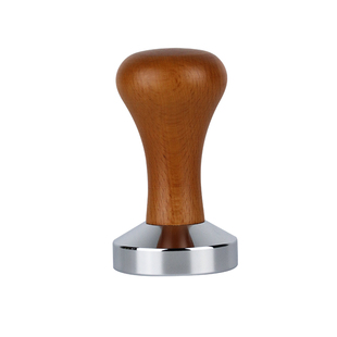 木柄压粉器 不锈钢实心压粉锤 压粉机51mm58mm咖啡压粉器压粉垫53