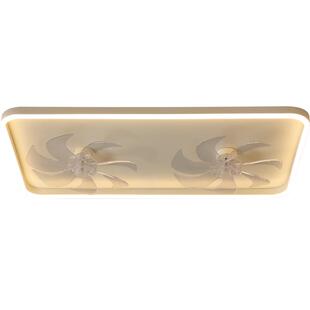 隐形风扇灯长方形led客厅灯简约现代吸顶灯创意卧室灯餐厅书房灯