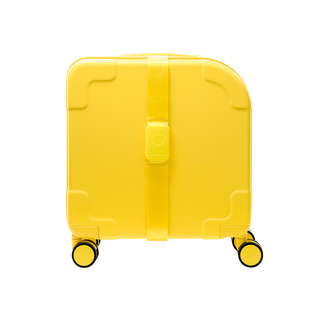 alloy/乐几黄色行李箱拉杆箱万向轮pc皮箱休闲运动短途登机箱