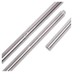 不锈钢伸缩拼接杆子加粗加厚鱼叉抄网摘果神器割草镰刀槐花香椿杆