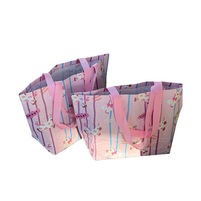 马年卡通大容量手提单肩编织袋