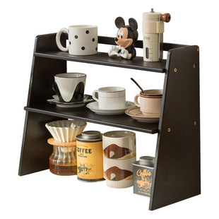 桌面置物架杯子收纳架子餐桌台面工位水杯咖啡杯茶具桌上小型杯架