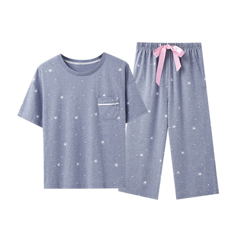 三枪纯棉男全棉睡衣家居服套装女
