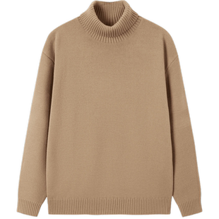 清仓【4色可选】gxgjeans男装秋冬季基础简约打底衫高领毛衣男