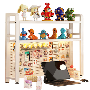 桌面吧唧展示架谷子小痛柜洞洞板可磁吸小型二次元立牌周边收纳盒