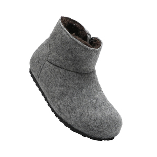 LUKA ELF韩版冬季儿童雪地靴女童毛呢勃肯棉靴绒面加绒保暖短靴子