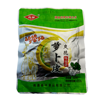 咯嘣脆萝卜皮春华真空包装60g