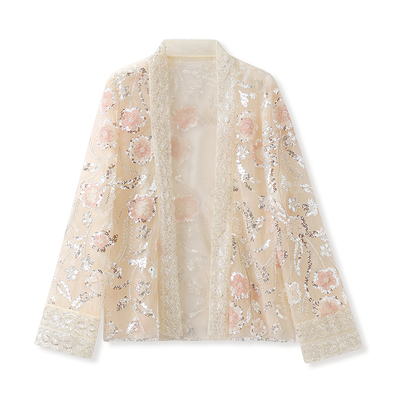 弥蝶新中式国重工刺绣设计感上衣