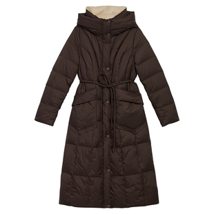 【美拉德】YINER音儿专选女装冬季时尚中长款厚实羽绒服