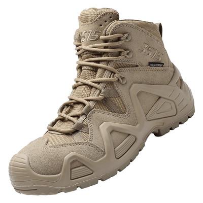 强人3515男靴防水沙漠靴户外耐磨徒步靴防刺穿战术靴防滑高帮登山
