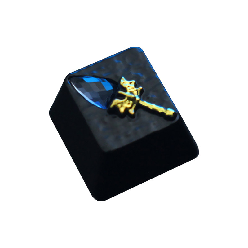键石DOTA2刀塔游戏外设周边蓝杖A杖 机械键盘锌铝合金属透光键帽