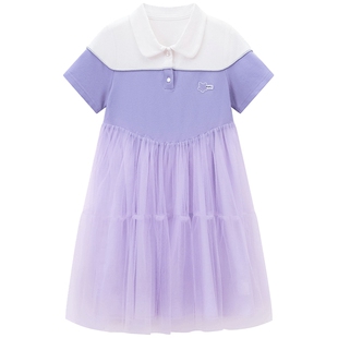 笛莎童装女童连衣裙2025夏季新款中大童儿童洋气网纱公主裙子迪莎