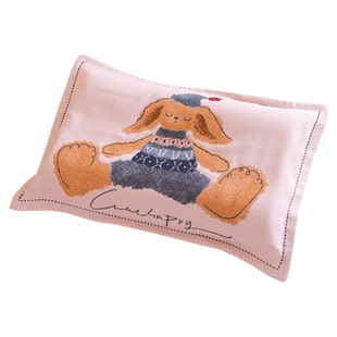 纯棉纱布儿童枕套全棉卡通可爱宝宝枕头套吸汗透气柔软枕芯内胆套