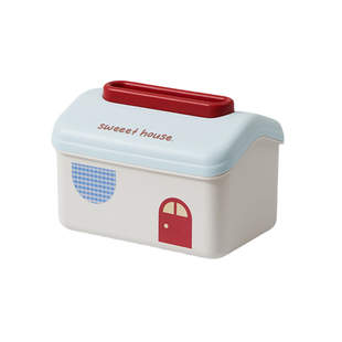 多巴胺纸巾盒客厅餐巾纸盒子创意小房子桌面茶几收纳可爱抽纸盒