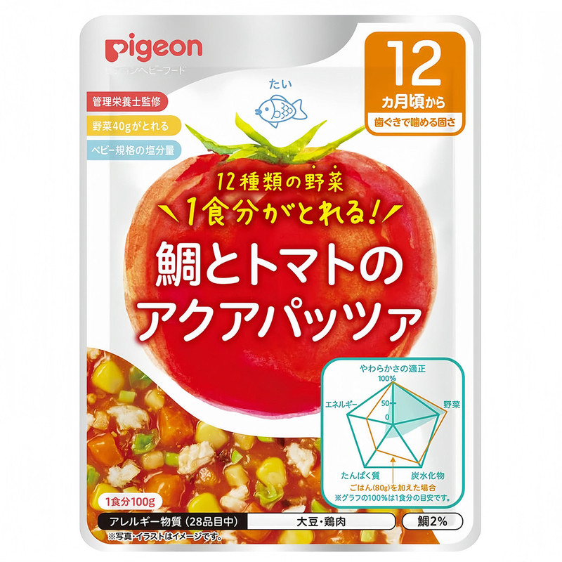日本贝亲宝宝辅食包盖浇菜肴12月
