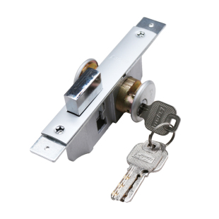 肯德基门锁有框玻璃门锁插销大队长牌通用铝合金锁平头锁地锁锁芯