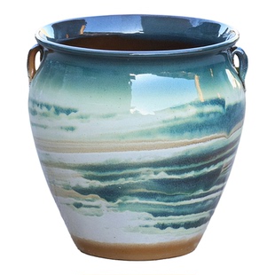 大口径三角梅多肉陶瓷花盆大口矮胖法师老庄陶罐家用简约阳台绿植