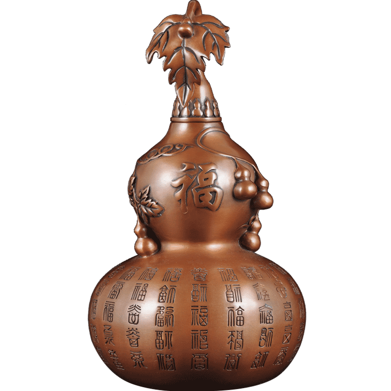 紫铜百福葫芦摆件招财客厅